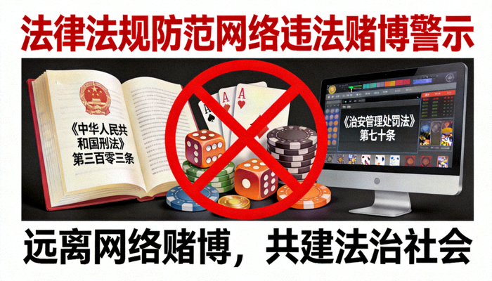 防范网络赌博与法律红线警示展板