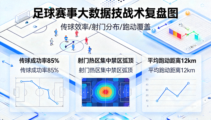 足球赛事大数据技战术复盘图